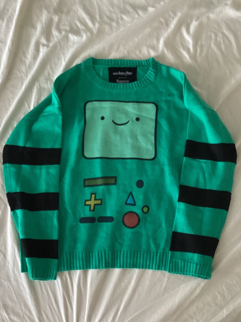 Women’s Green Graphic Crewneck Sweater by we love fine